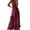 Wine, variant on Dresses for Women Spaghetti Strap A Line Flowy Maxi Dresses Boho Floral Dresses Summer Dresses for Women Color Wine Size XL