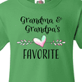 thumbnail image 4 of Inktastic Grandma and Grandpas Favorite- Heart Grandchild Youth T-Shirt, 4 of 5