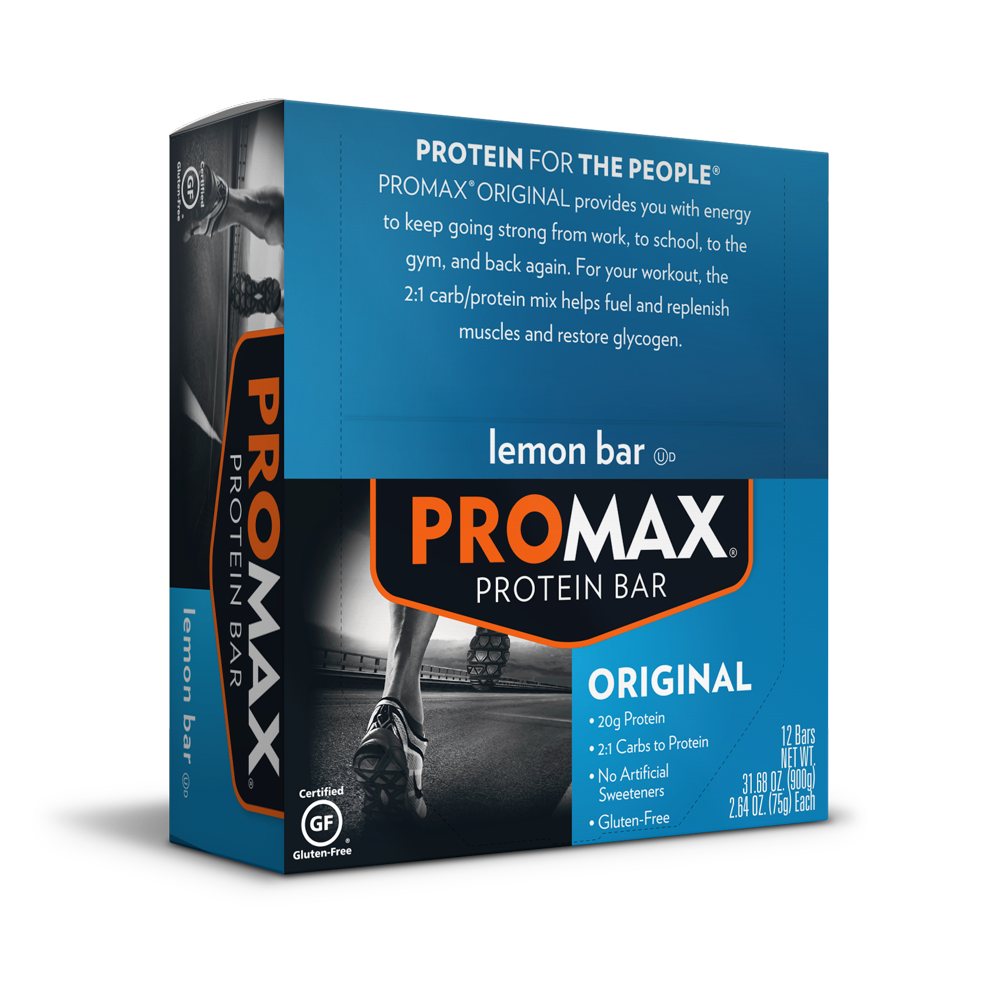 Promax Protein Bar, Lemon, 20g Protein, 12 Ct