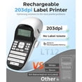 thumbnail image 2 of Label Maker Machine with Tape Portable Label Makerwith Keyboard LT tooth Label Printer Small Handheld Labeler Rechargeable with Multiple Templates Font Icon for Home Organization, 2 of 9