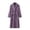 Purple, variant on VANLOFE Unisex Warm Pajamas Household Clothes Solid Bathrobe Lengthened Night-robe Man's Nightgown Casual Robes Purple Robes Sleepwear for Woman L