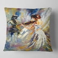 thumbnail image 2 of Designart Love with Endless Music - Abstract Throw Pillow - 18x18, 2 of 5