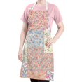 thumbnail image 5 of Pioneer Flower Floral Print Pattern Apron-Garden Aprons for Women with Pockets-Cotton Linen Waterproof Kitchen Cooking Gardening Aprons Adjustable for Kitchen,Cooking,BBQ and Salon 33x27 Inch, 5 of 7