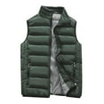 thumbnail image 2 of LEEYNEER Men‘s Lightweight Puffer Vest Winter Warm Slim Fit Down Vest Packable Outdoor Running Hiking Travel Sleeveless Jacket with Pockets, 2 of 5