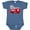 Indigo, variant on Inktastic Easter Red Firetruck with Pink Hearts Boys or Girls Baby Bodysuit