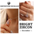 thumbnail image 5 of Beautlace Rose Heart Jewelry Set,December Birthstone Rose Flower Heart Necklace/Earrings/Ring/Bracelet Set 925 Sterling Silver Jewelry Birthday Christmas Valentines Mother's Day Gifts for Women Mom, 5 of 13