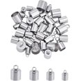 thumbnail image 1 of 4 Tailles 40 Pcs Embouts de Cordon en Acier Inoxydable Embouts de Cordon en Cuir Embouts de Cordon Terminateurs Kit de Fabrication de Bijoux Couleur Acier Inoxydable, 1 of 7