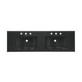 thumbnail image 3 of 60 inch Vanity Top Bathroom Sink in Matte Black with 3 Holes, 3 of 8