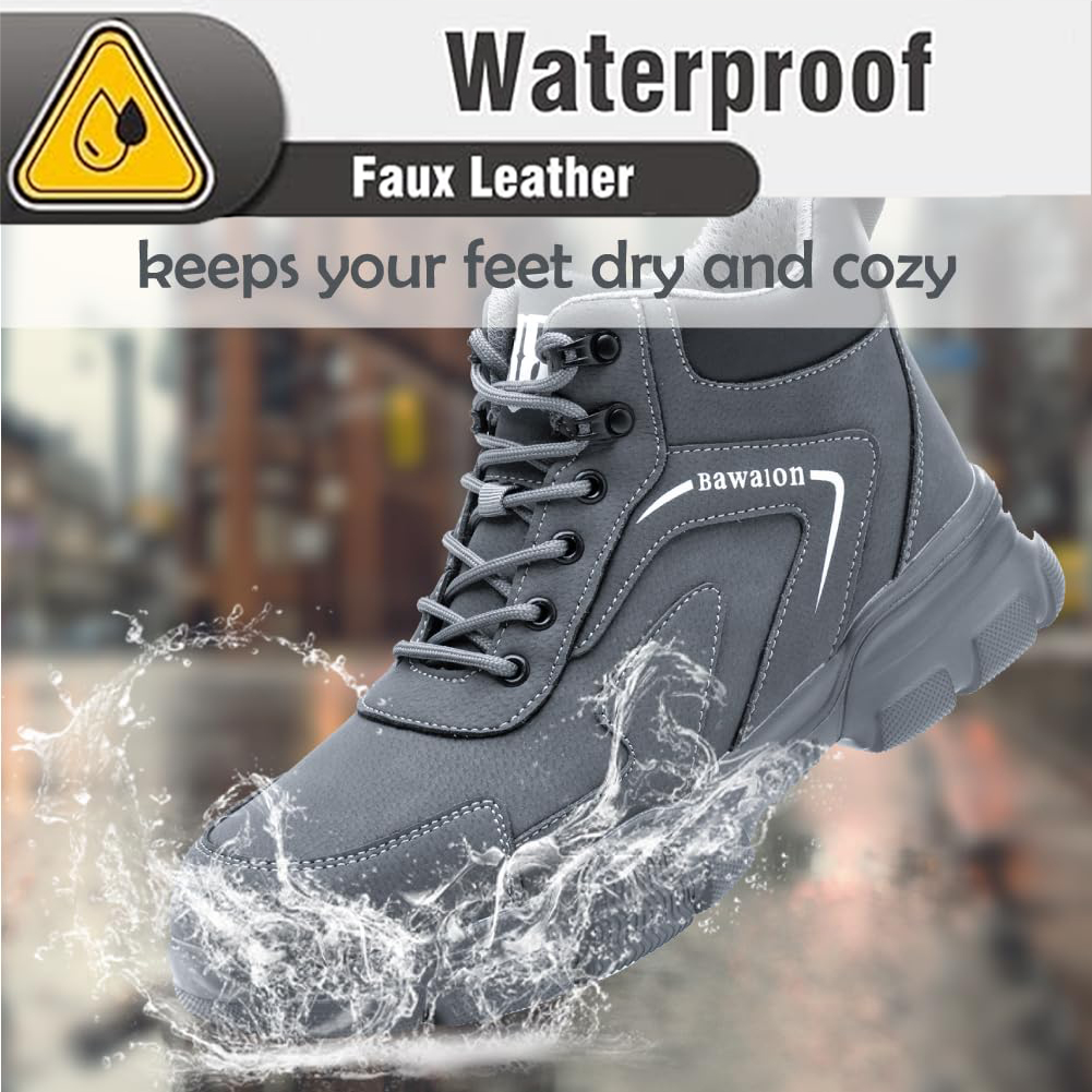 Sogetch Steel Toe Work Boots, Waterproof, Puncture-Resistant photo 5