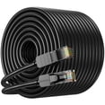 thumbnail image 1 of Cable Ethernet JARNHNG Cat 6 de 250 pies/76 m para interiores y exteriores, negro, 1 of 7