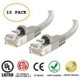 thumbnail image 1 of Huetron™ 10-Pack Cat 6 Ethernet Cable Cat6 Snagless Patch 40 Feet - Computer LAN Network Cord, GRAY, 1 of 1