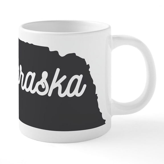 CafePress - Nebraska - 20 Oz White Ceramic Mega Mug