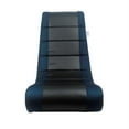 thumbnail image 4 of Rockme Floor Chairs Black And Blue Leather For Kids Teens Adults Boys Or Girls, 4 of 7
