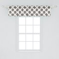 thumbnail image 2 of Ambesonne Cartoon Valance Pack of 2, Xray Skeleton in Grunge, 54"X12", Ivory and Charcoal Grey, 2 of 4