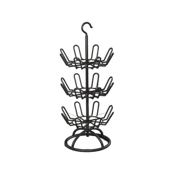 Specollect 1 Pcs 3-Tier Rotating Shoe Rack for Closet Organizer, Space-Saving Standing Shoe Storage for Entryway, Hanging Shoe Organizer with Stable Base, Setup 96cm