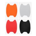 thumbnail image 3 of sweethay 4 unids/set Universal de fibra de carbono para manija de puerta de coche película adhesiva para manija de coche antiarañazos pegatina Automoción decorativa y accesorios Plata sweethay CZ10124-02, 3 of 5