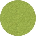 thumbnail image 1 of Ahgly Company Machine Washable Indoor Round Transitional Chameleon Green Area Rugs, 4' Round, 1 of 7