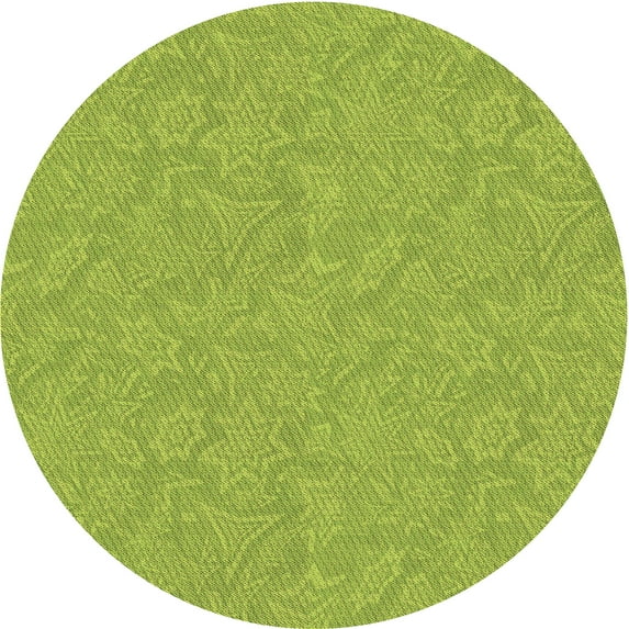 Ahgly Company Indoor Square Patterned Chameleon Green Area Rugs, 3' Square