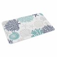 thumbnail image 2 of Teal Blue Grey Coastal Door Mat&nbsp;Indoor Outdoor Entrance,Non Slip Small Rug for Kitchen Bathroom Entryway Rug,Summer Beach Coral Shell Starfish Washable Doormat Floor Mat 16x24 Inch, 2 of 8