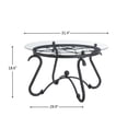 thumbnail image 6 of JRHRXXY 2-Piece Tempered Glass Coffee Table Set for Living Room,Round, 6 of 16