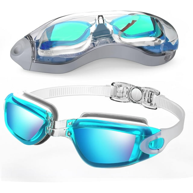 Swim Goggles, Swimming Goggles No Leaking Full Protection Adult Men Women Youth