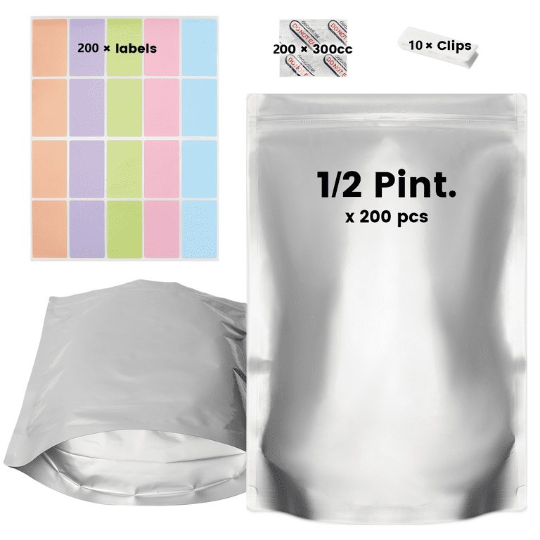 Zip Lock Bag FOOD GRADE Resealable, 200pcs