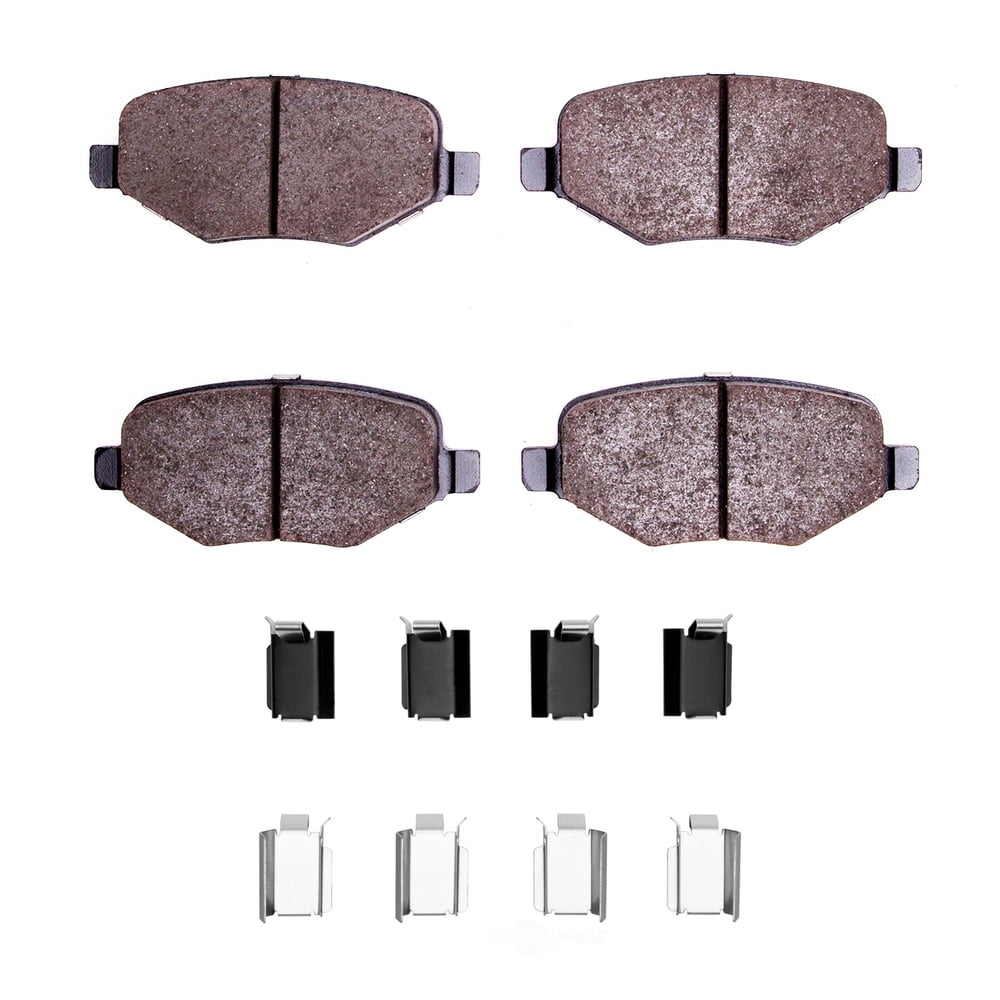 Dynamic Friction Company 1551-1377-01 DFC 5000 Advanced Brake Pads - Ceramic and Hardware Kit - OE