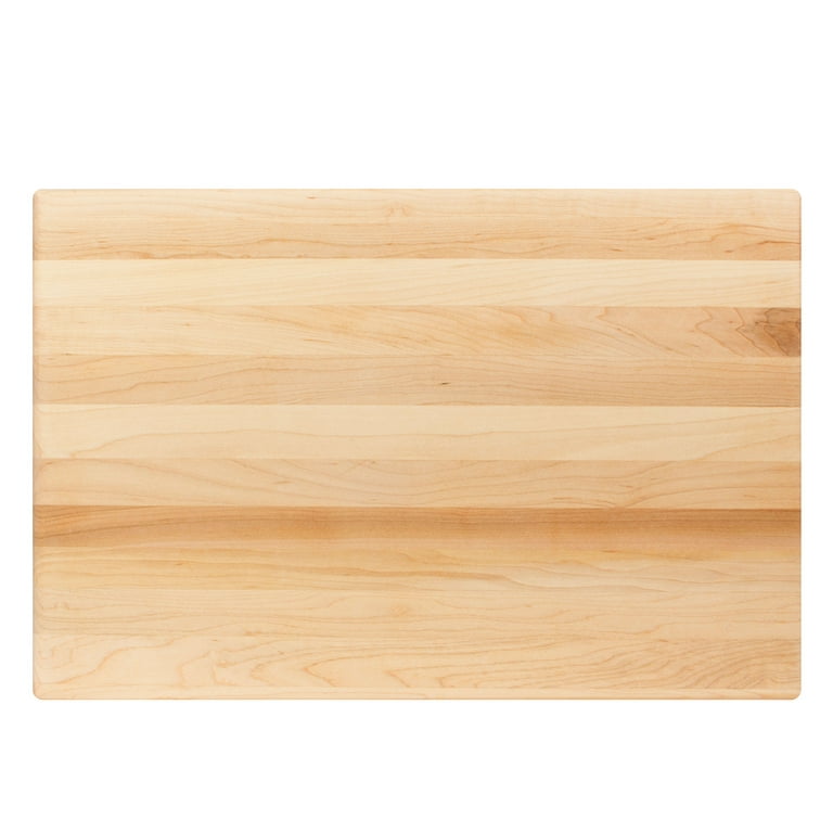 John Boos & Co. Maple Edge-Grain Cutting Board with Juice Groove, 18 x 12  x 1½