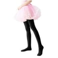 thumbnail image 2 of Tao Tao Kids Girls Dance Ballet Tights Transition Leggings Ultra Soft Convertible Tights For Students (Toddler/Kids) Black XL, 2 of 9