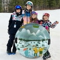 thumbnail image 4 of Agiferg PVC Cold Resistant And Wear Resistant Material Inflatable Snowboard Snowman Ski Ring Christmas Sleigh Ski, 4 of 9