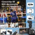 thumbnail image 5 of MARVUE 8K Video Camera for Youtube Camcorder 64MP Wifi Vlogging 18X Zoom IR Night Vision 3.0'' Touch Screen Digital Camera, 5 of 9