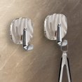 thumbnail image 1 of Djiypn Adhesive Hooks Heavy Duty 15lb(Max) Wall Hooks, 2 Pack Self Adhesive Plastic Towel Rack for Coat Robe, Waterproof Oilproof Rustproof for Bathroom Shower Kitchen Office, 1 of 8