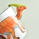 thumbnail image 2 of Taza con forma de dinosaurio de 400 ml, taza de cerámica animal linda, taza de oficina, taza de desayuno, 2 of 5