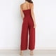 thumbnail image 5 of Traje de trabajo de oficina asimétrico con lazo sin espalda de color sólido para mujer FLhrweasw Nuevo, 5 of 9