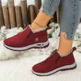 thumbnail image 2 of CAICJ98 Womens Winter Boots Warm Lined Waterproof Ankle Booties Ladies Comfortable Short Boots Outdoor Snow Boots Women (Red,Size 8.5), 2 of 9