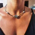 thumbnail image 3 of European And American Novel Flower Pendant All-match Clavicle Chain Neck Chain---Model code 28900, 3 of 5