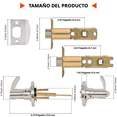 thumbnail image 2 of Stainless steel inner door lock is designed to be used as front door, back door or bedroom lock., 2 of 5
