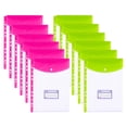 thumbnail image 1 of Desiderio 12 piezas bolsa de documentos 4A con botón transparente Bolsa para archivos comerciales Bolsa de almacenamiento de papelería, estilo: estilo1;, 1 of 5