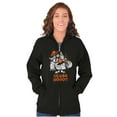 thumbnail image 3 of Tootsie Owl Halloween Guess Hoo Pun Unisex Plus Size Zip Hoodie Brisco Brands 3X, 3 of 5