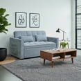 thumbnail image 4 of Ilios Innova | Sofá Cama Nova Azul 2 en 1, Diseño Moderno Multifuncional con Ruedas, Bolsillos Laterales y Cojines., 4 of 9