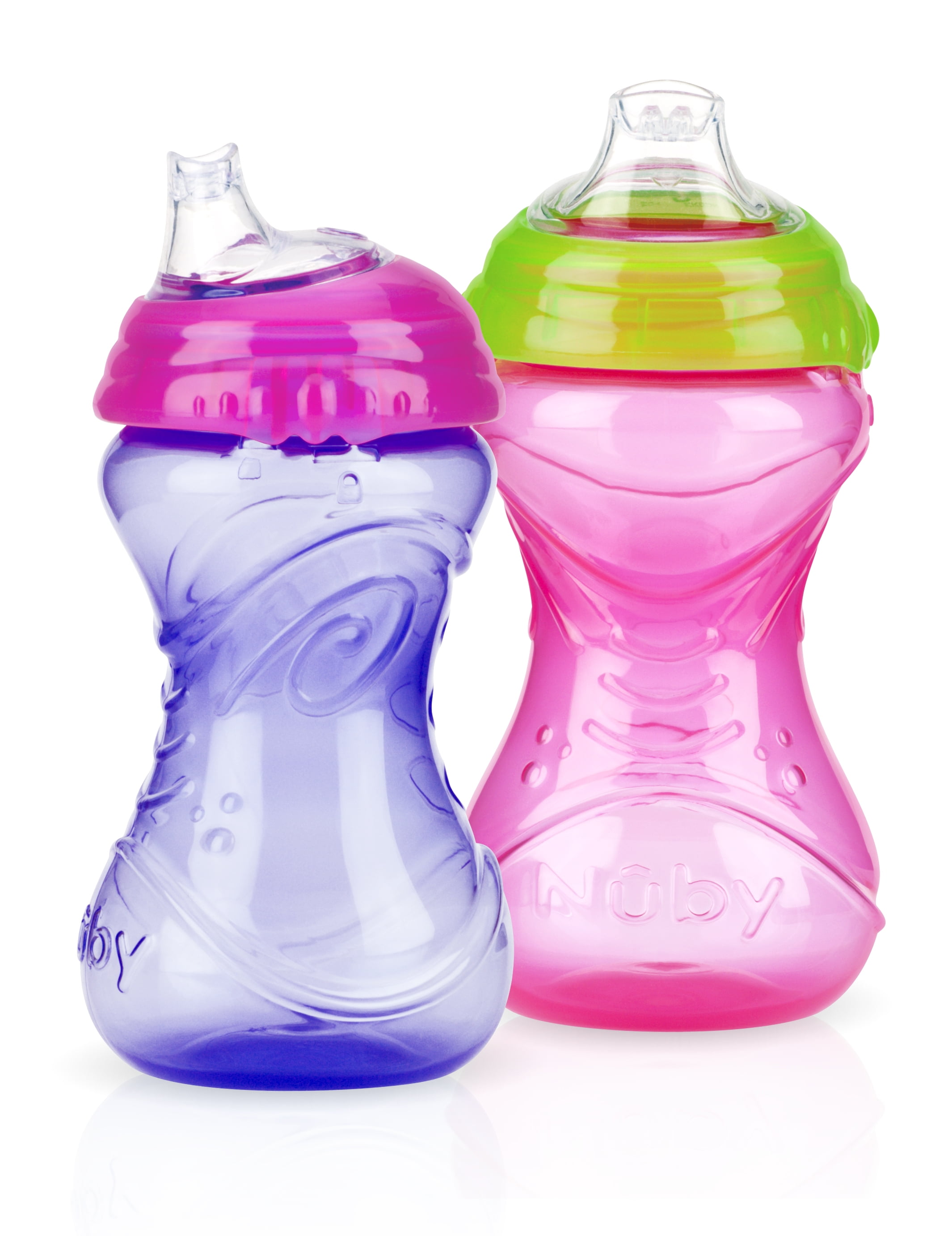 Nuby 10 Oz. Clik-It Cup with Silicone Spout, 2 count