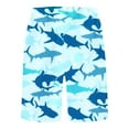thumbnail image 4 of Aayomet Short de Bain Homme Décontracté Imprimé Sport Plage avec Poches (Vert, m), 4 of 5