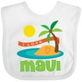 thumbnail image 3 of Inktastic I Love Maui Boys or Girls Baby Bib, 3 of 4