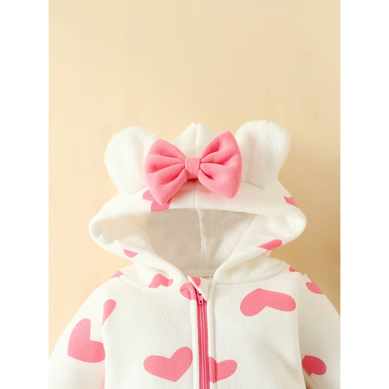 Newborn Baby Girl Winter Clothes Baby Snow Suit Infant Strawberry