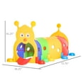 thumbnail image 3 of Qaba Tunnel pour Enfants pour Ramper, Design de Chenille, pour 3-6 Ans, 3 of 9