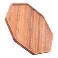 thumbnail image 3 of Serving Tray, Wooden Saving Space Table Tray  For Fruit Tray For Dining Tray For Breakfast Tray For Beverage Tray 20x20x2cm, 3 of 8