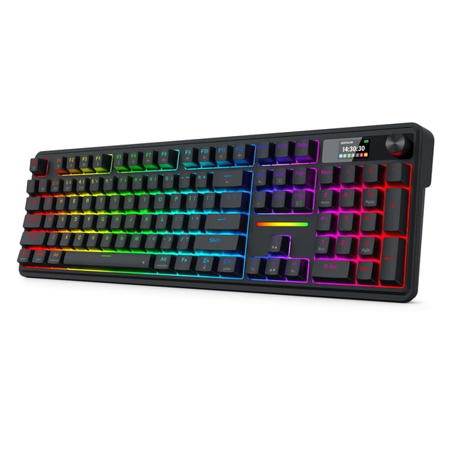 Teclado mecánico inalámbrico Redragon K762 RGB de 104 teclas