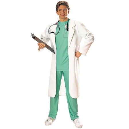 White Medical Jacket Doctor Surgeon Costume Lab Coat