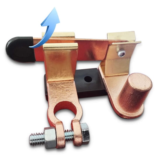 Top Post Knife Blade Master Switch 12V 24V Battery Disconnect Cut Off Shut Off for Auto Car RV-Marine Boat Truck Vehicle (Negative,Vertical)