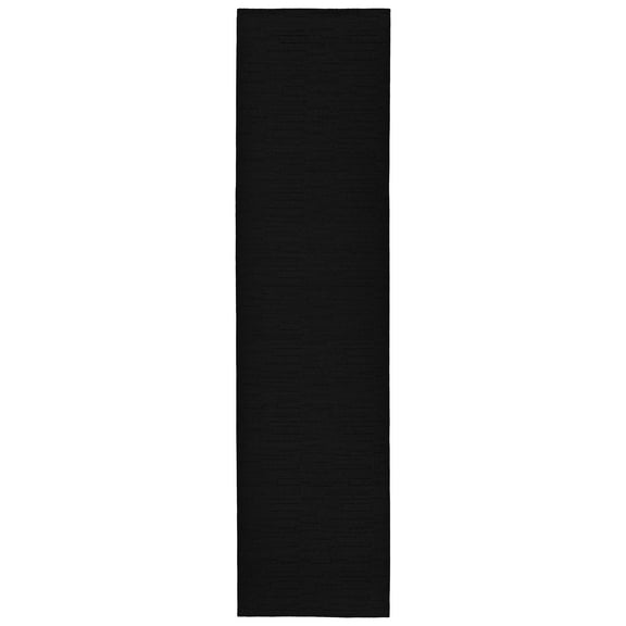 Garland Rug Brentwood Pixel Black Indoor Runner Rug, 3' x 12'